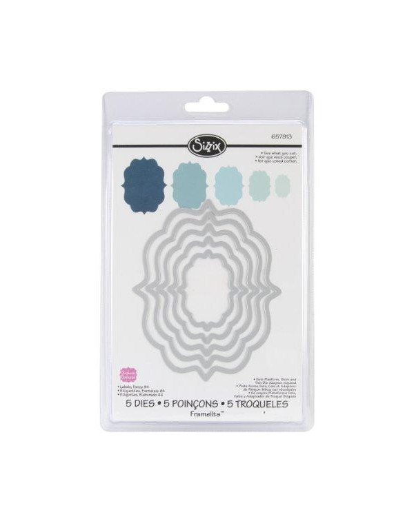 SIZZIX FRAMELITS 657913 LABELS, FANCY #4