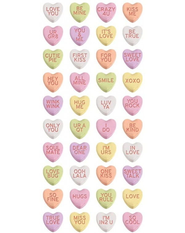 STICKERS 3D PUFFY SWEETHEART CANDIES PAPER HOUSE