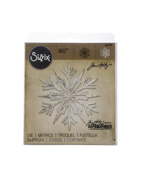 Fustella Sizzix Bigz Tim Holtz Layered Snowflakes