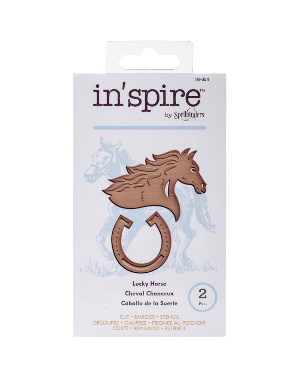 TROQUEL CABALLO DE LA SUERTE INSPIRE  SPELLBINDERS