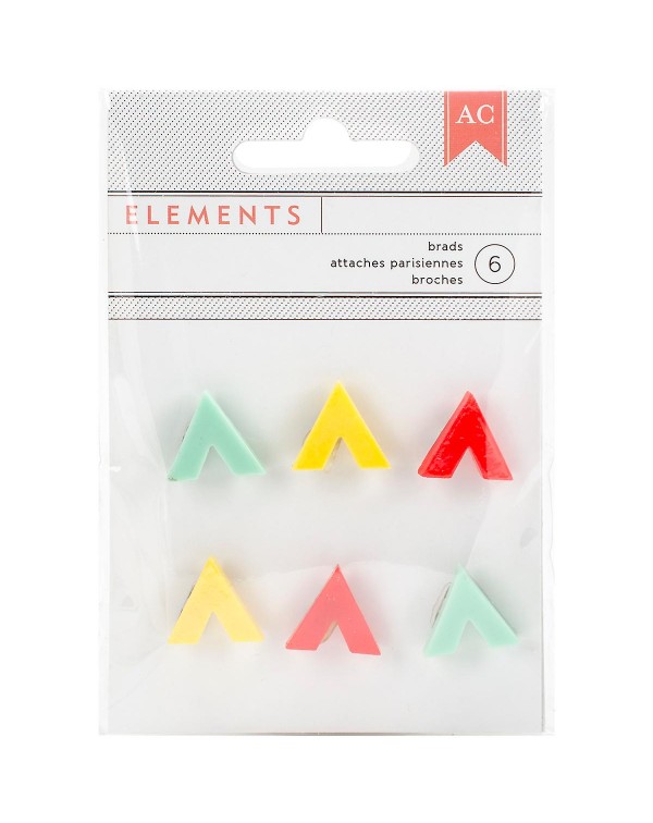 BRADS ELEMENTS SHAPED CORNERS AMERICAN CRAFTS