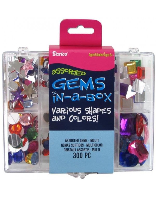 GEMAS MIXTAS EN CAJA ORGANIZADORA 300 PCS DARICE