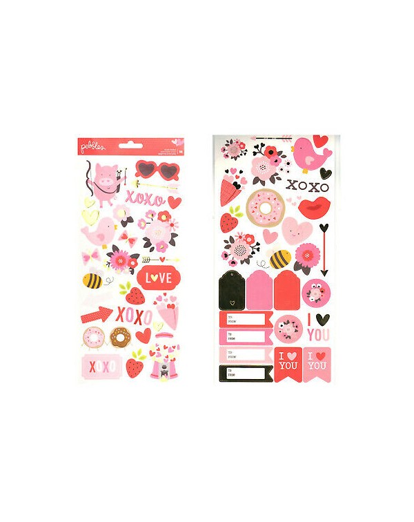 STICKERS MY FUNNY VALENTINES PEBBLES