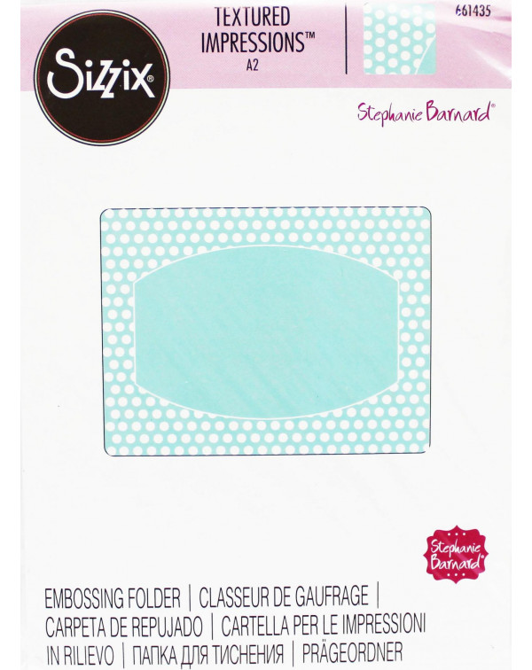 EMBOSSING  FRAME ORNATE W DOTS SIZZIX