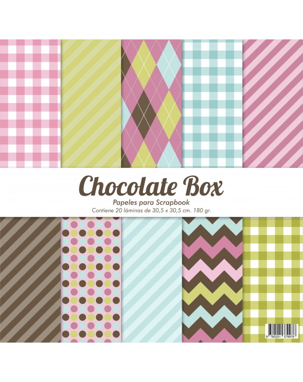 PAD DE PAPELES 12"x12" CHOCOLATE BOX