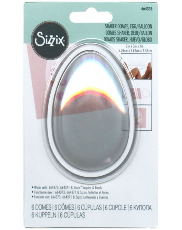 DOMOS PARA SHAKER OVALO 2 x 3" SIZZIX