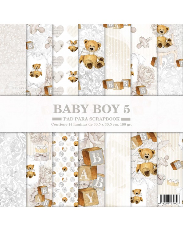 PAD DE PAPELES 12"x12" BABY BOY 5