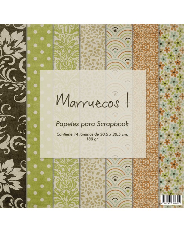 PAD DE PAPELES 12"x12" MARRUECOS 1