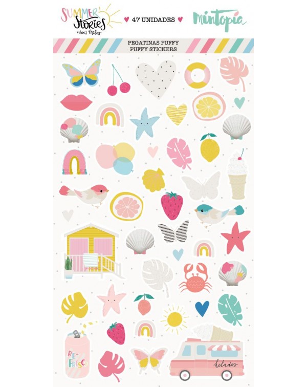 STICKERS PUFFY SUMMER STORIES MINTOPIA