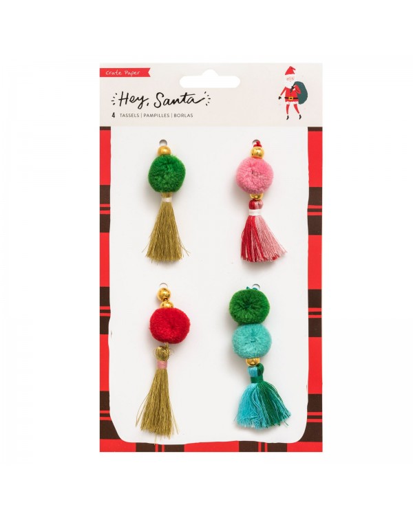 SET DE TASSELS HEY SANTA CRATE PAPER