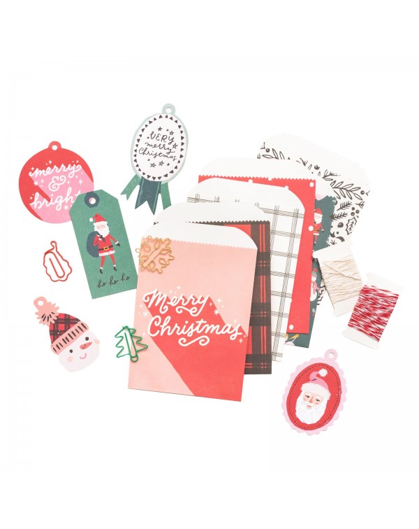 SET DE ADORNOS HEY SANTA CRATE PAPER