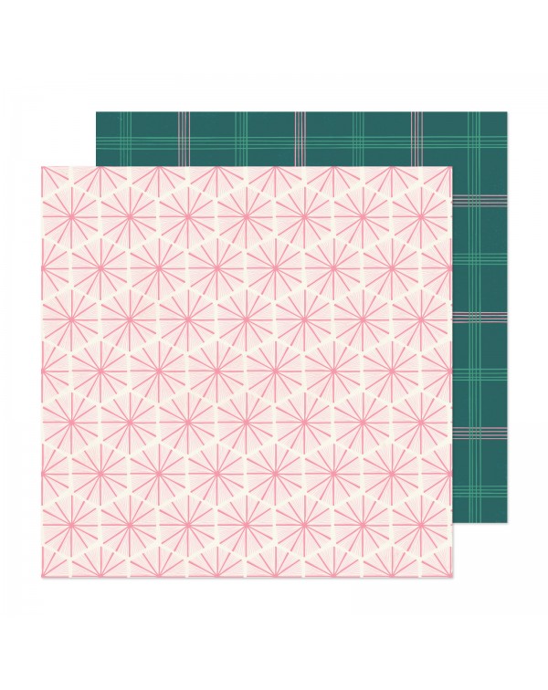 CARDSTOCK 12 X 12 HEY SANTA PEPPERMINT CRATE PAPER