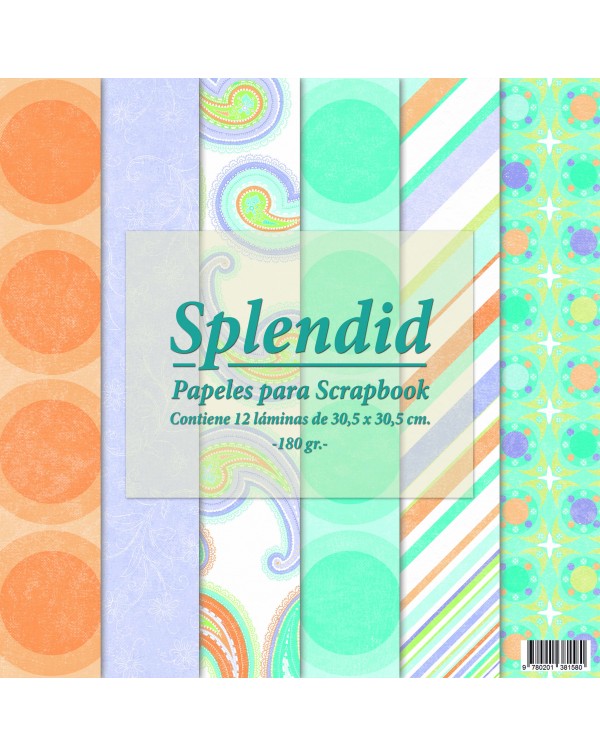 PAD DE PAPELES 12"x12" SPLENDID