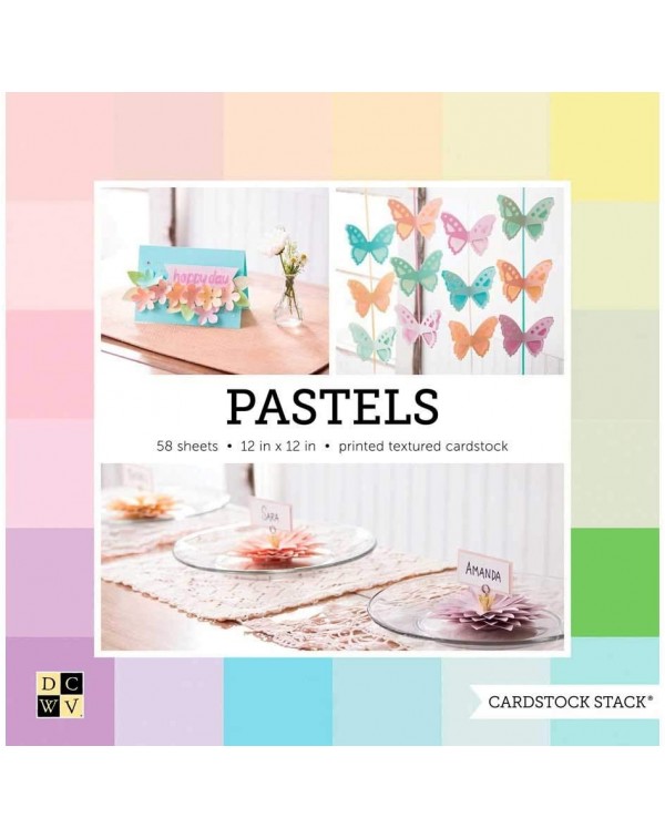 PAD DE PAPELES CARDSTOCK PASTELES