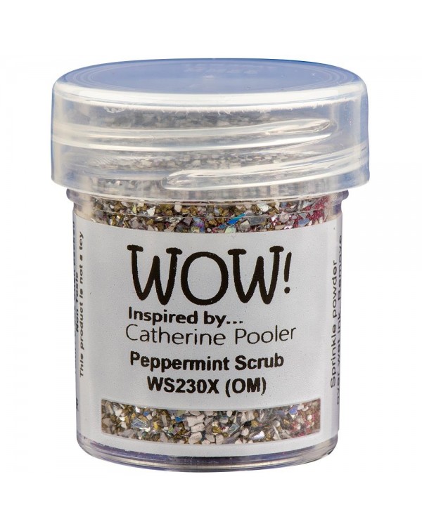 POLVO PARA EMBOSSING COLOR PEPPERMINT SCRUB WOW
