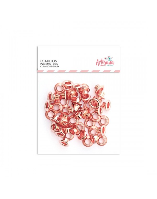 OJALILLOS ROSE GOLD 5MM x50u. ARTESANA TALLER