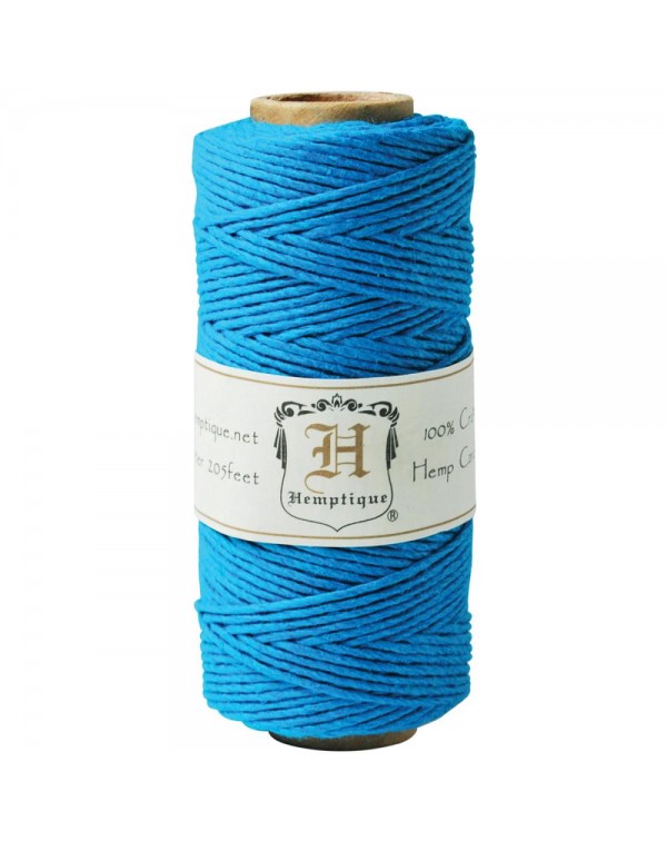 BOBINA DE HILO DE ALGODON COLOR TURQUOISE HEMPTIQUE