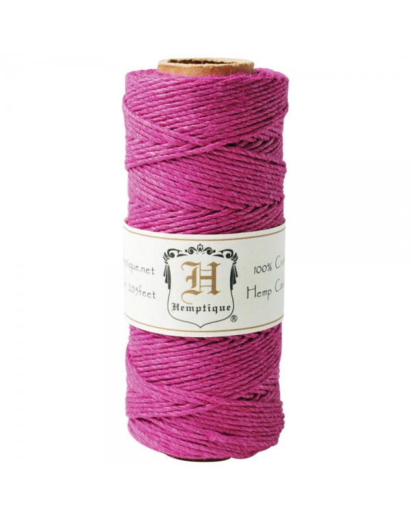 BOBINA DE HILO DE ALGODON COLOR DARK PINK HEMPTIQUE