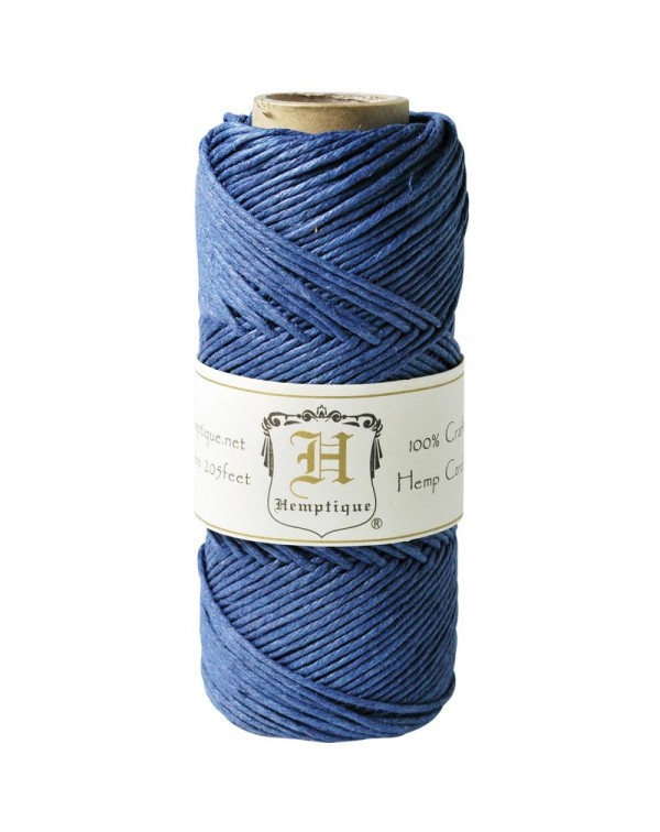 BOBINA DE HILO DE ALGODON COLOR BLUE HEMPTIQUE