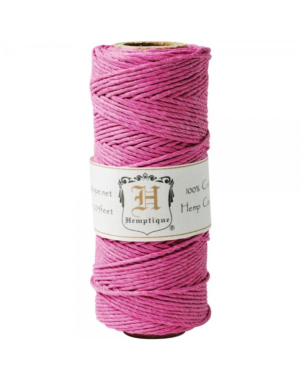 BOBINA DE HILO DE ALGODON COLOR BRIGHT PINK HEMPTIQUE