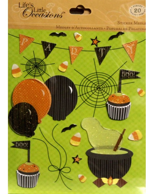 STICKER EN CAPAS MEDLEY HALLOWEEN PARTY LIFE´S LITTLE OCCASIONS K&COMPANY