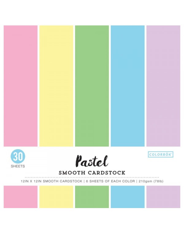 CARDSTOCK PASTELES 12X12 30 HOJAS