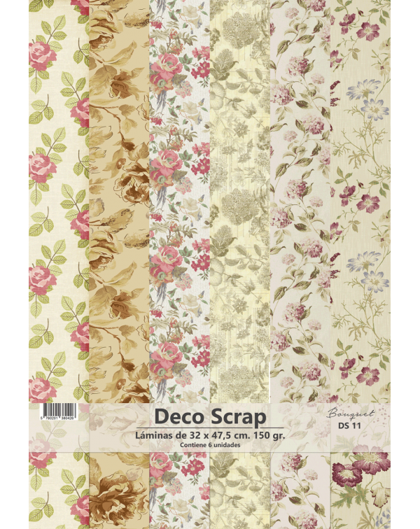 PAD DE PAPELES DECOSCRAP BOUQUET DS11