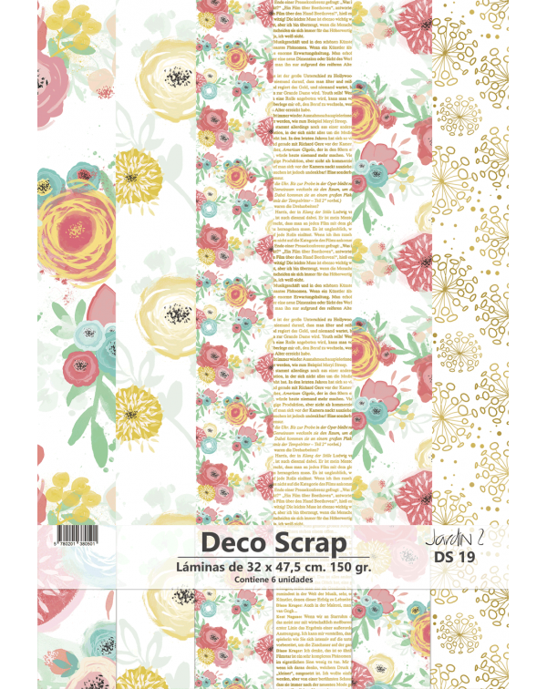 PAD DE PAPELES DECOSCRAP JARDÍN 2 DS19