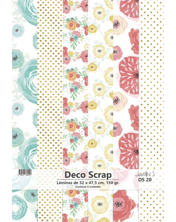 PAD DE PAPELES DECOSCRAP JARDÍN 3  DS20