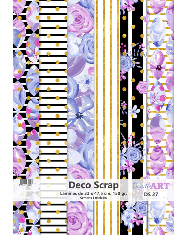 PAD DE PAPELES DECOSCRAP DOODLE ART DS27