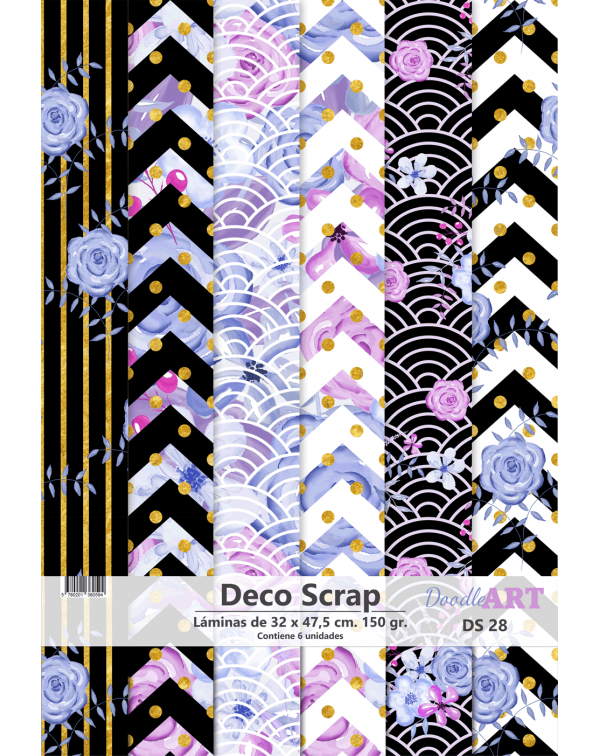 PAD DE PAPELES DECOSCRAP DOODLE ART DS28