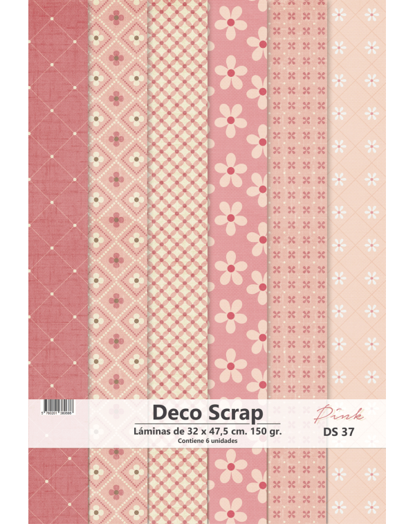 PAD DE PAPELES DECOSCRAP PINK DS37