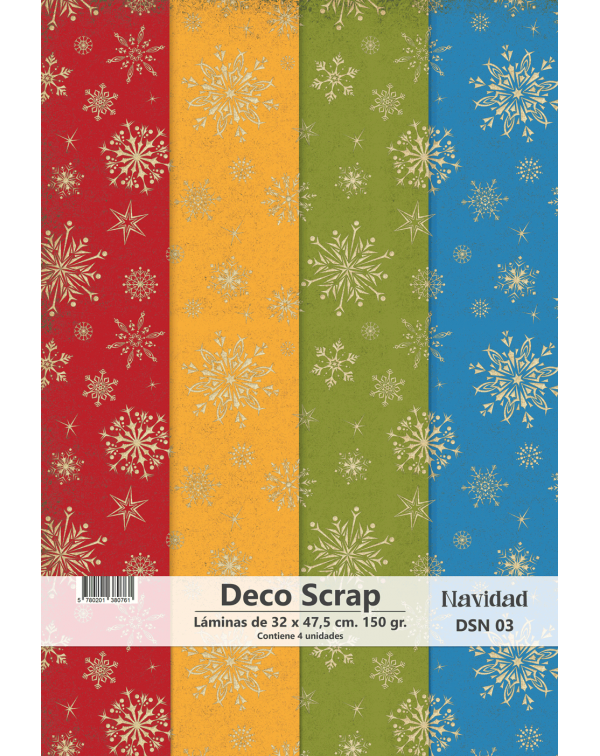 PAPEL DECO SCRAP NAVIDAD DSN 03