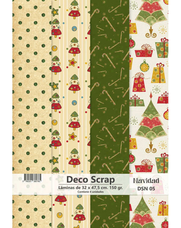 PAPEL DECO SCRAP NAVIDAD DSN 05