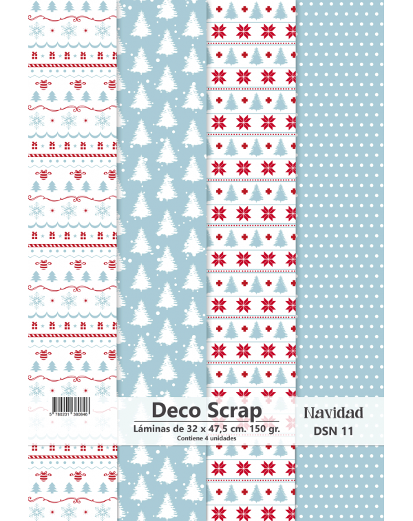 PAPEL DECO SCRAP NAVIDAD DSN 11