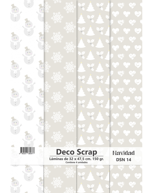 PAPEL DECO SCRAP NAVIDAD DSN 14