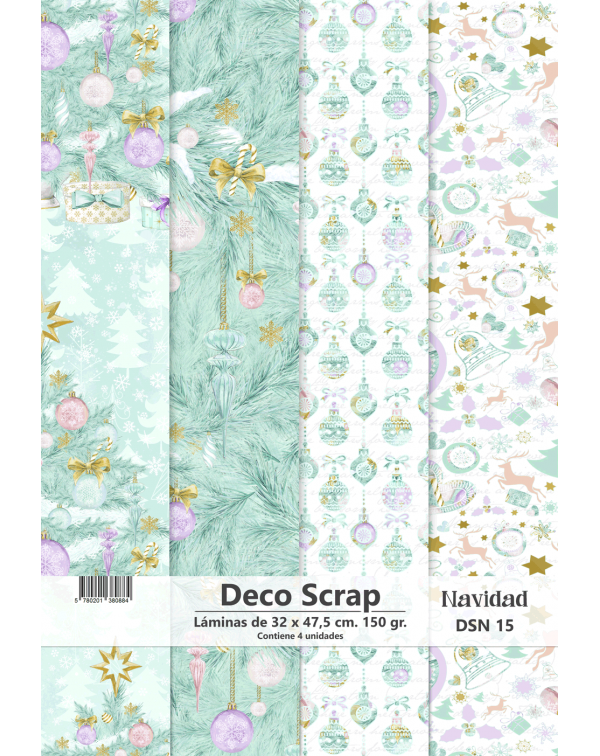 PAPEL DECO SCRAP NAVIDAD DSN 15