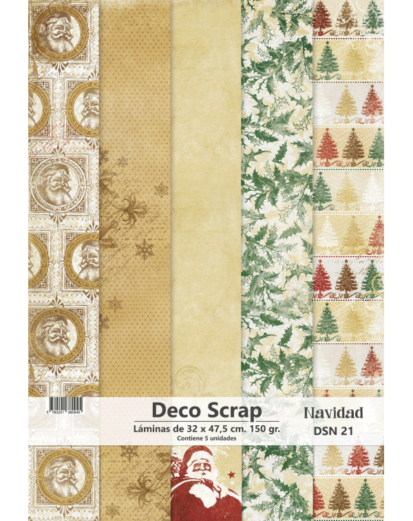 PAPEL DECO SCRAP NAVIDAD DSN 21