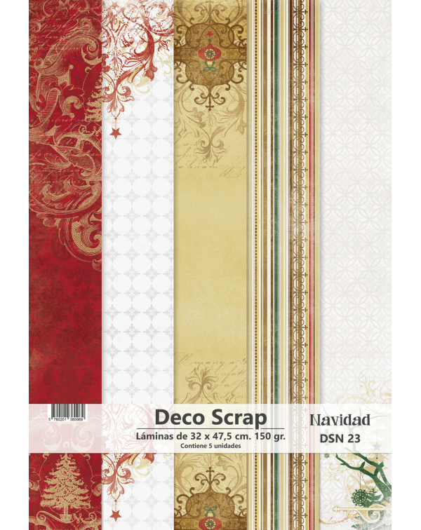 PAPEL DECO SCRAP NAVIDAD DSN 23