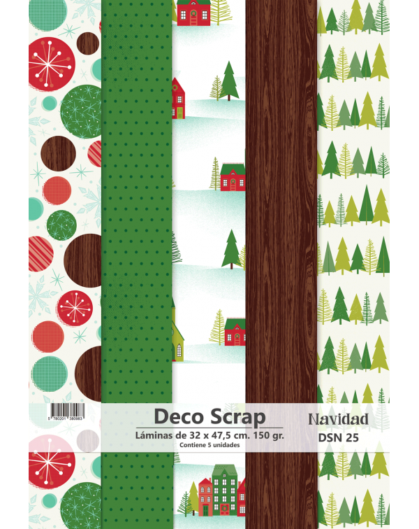 PAPEL DECO SCRAP NAVIDAD DSN 25