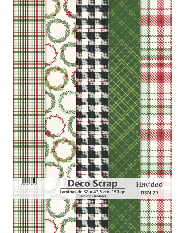 PAPEL DECO SCRAP NAVIDAD DSN 27