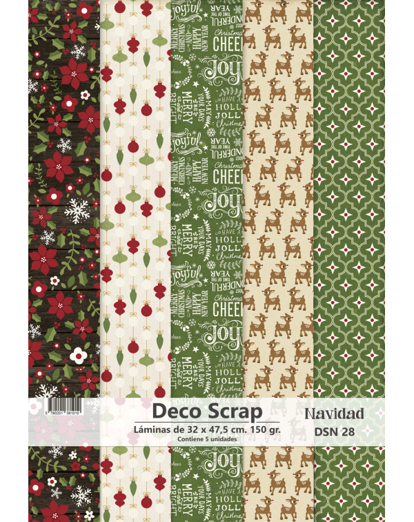 PAPEL DECO SCRAP NAVIDAD DSN 28