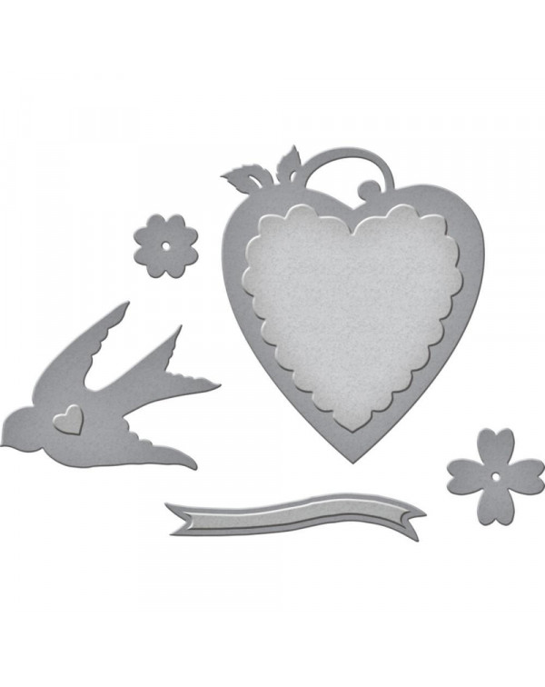 TROQUEL SWALLOND AND HEART S2-261 SPELLBINDERS