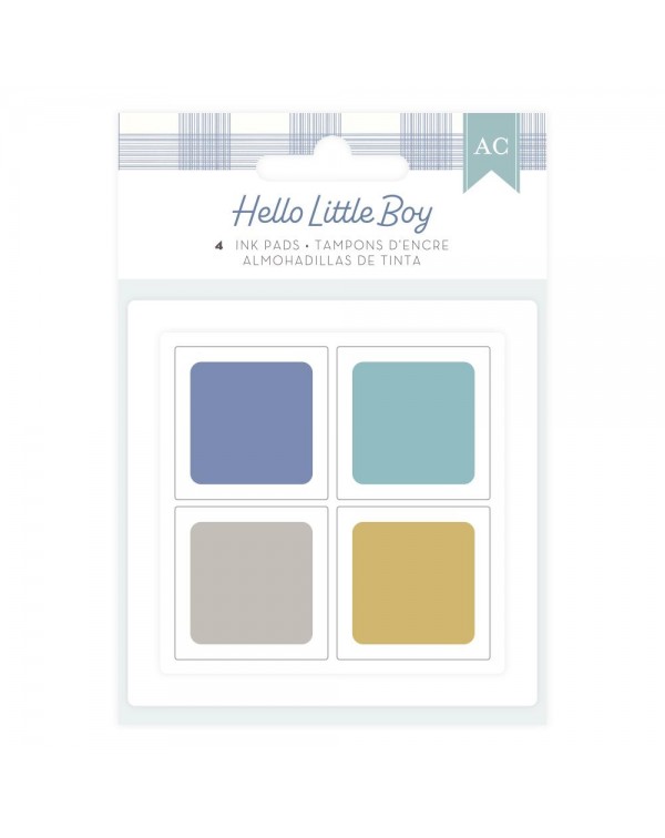 PAD DE TINTA X4 HELLO LITTLE BOY AMERICAN CRAFTS