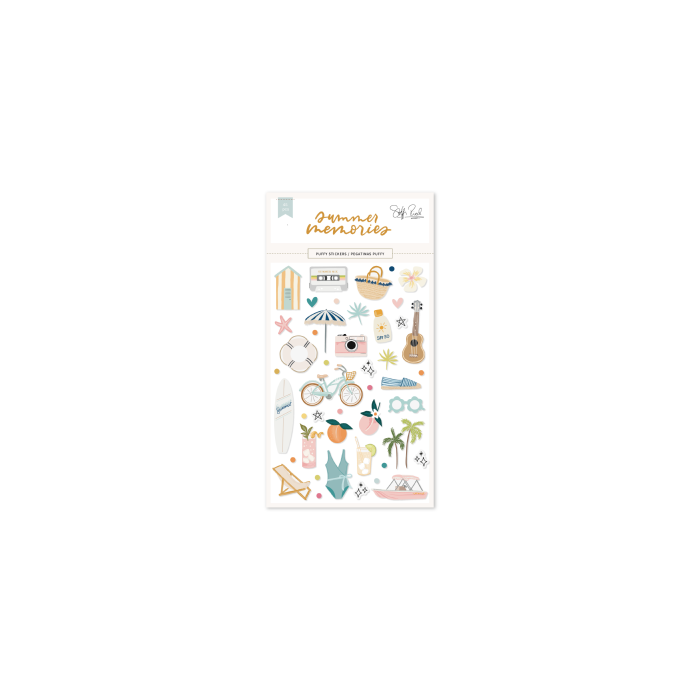 STICKERS PUFFY ILUSTRACIONES SUMMER MEMORIES LORA BAILORA