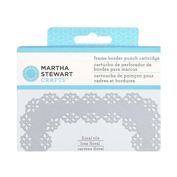 88 MARTHA STEWART 42-65005 FRAME BORDER PUNCH CARTRIDGE - FLORAL TILE