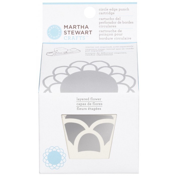 83 MARTHA STEWART 42-93010 LAYERED FLOWER CIRCLE EDGE CARTRIDGE