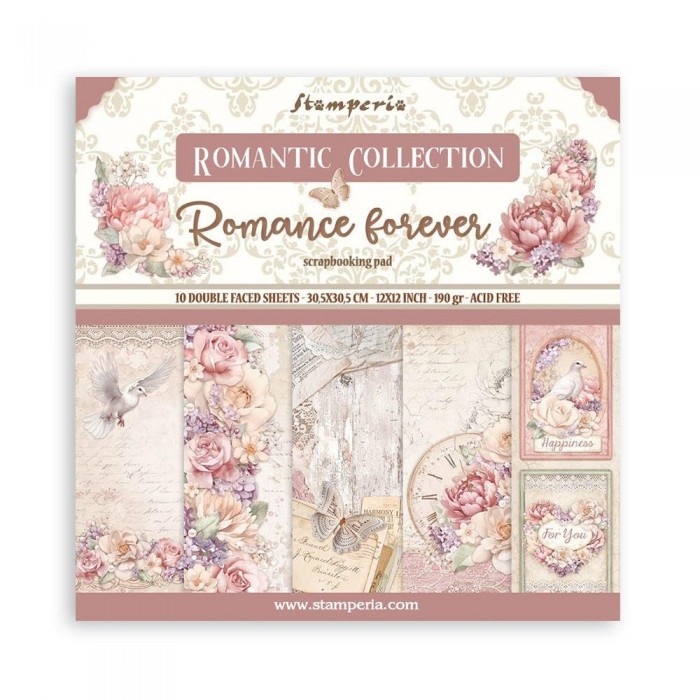 PAPER PAD ROMANCE FOREVER 12X12 STAMPERIA