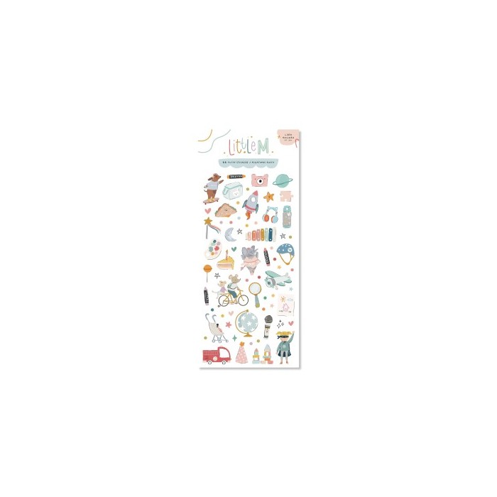 STICKERS PUFFY ILUSTRACIONES LITTLE M LORA BAILORA