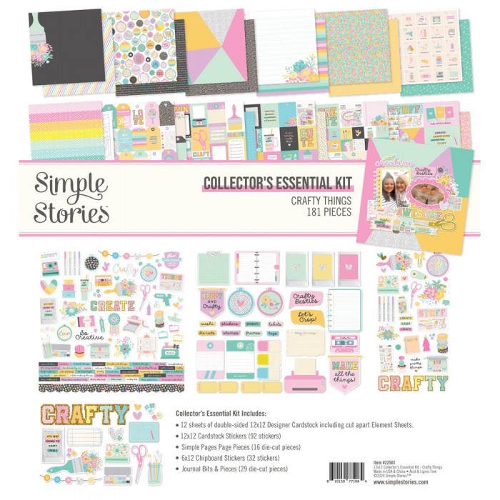 KIT ESENCIAL DE COLECCION CRAFTY THINGS SIMPLE STORIES